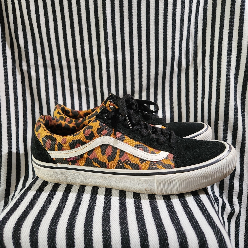 Vans Wild Animal Print Sneakers with Black Accents